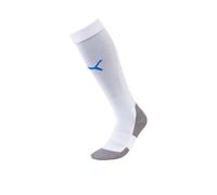 PUMA Homme Team Liga Socks Core Chaussettes de football, Puma White-Electric Blue Lemonade, 39-42 EU