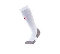 PUMA Homme Team Liga Socks Core Chaussettes de football, Puma White-Puma Red, 47-49 EU