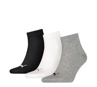 Chaussettes PUMA Quart Unisex Adultes Coton Cheville Sport (3 PAIRES)