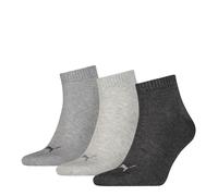 Chaussettes PUMA Quart Unisex Adultes Coton Cheville Sport (3 PAIRES)