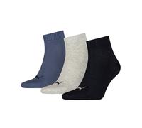 Chaussettes PUMA Quart Unisex Adultes Coton Cheville Sport (3 PAIRES)