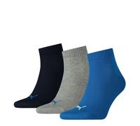 Chaussettes PUMA Quart Unisex Adultes Coton Cheville Sport (3 PAIRES)