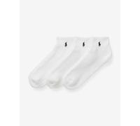 Chaussettes Ralph Lauren Quarter (3 paires) blanc
