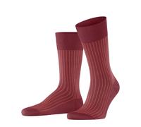 FALKE Oxford Stripe M So coton fantaisie 1 paire, Chaussettes Homme, Rouge Copper 8838, 39-40