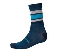 Chaussettes rayure Endura BaaBaa Merino Bleu