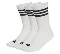 Adidas Chaussettes 3-Stripes Essential Crew - 3 paires mi-mollet - EU 46-48 - blanc/noir/noir