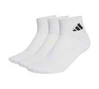 Adidas Chaussettes rembourrées 3 paires Cheville Blanc Taille 34/36 Unisexe