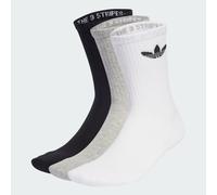 Chaussettes rembourrées Trefoil (3 paires) White / Medium Grey Heather / Black 40-42