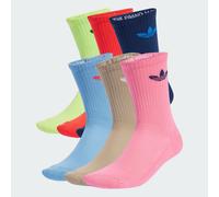 Chaussettes rembourrées Trefoil (6 paires) Ash Blue / Night Indigo / Lucid Red 37-39
