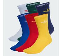 Chaussettes rembourrées Trefoil (6 paires) Crystal Sky / Dark Blue / Better Scarlet / Collegiate Green 37-39