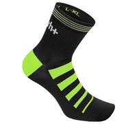 Chaussettes rh+ Code 10 noir/vert néon S-M