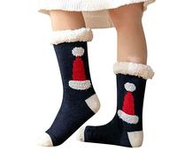 Chaussettes Rigolotes Femme Chaussettes De Noël À Tricoter, Décontracté Et Polyvalent Peluche Multicolore Rigolotes Motif Drôle Et Multicolore pour La Maison Dormir