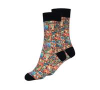 Chaussettes Rockabilly de King Kerosin - Seventies Socks - EU 39-42 - pour Homme - noir EU 39-42