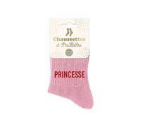 Chaussettes roses à paillettes "Princesse