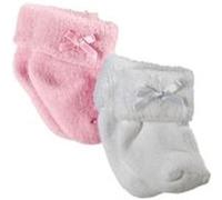 Chaussettes roses et blanches noeud 30-46cm Gotz G