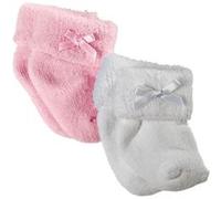 Chaussettes roses et blanches noeud 30-46cm Gotz G