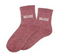 Chaussettes roses paillettes "Râleuse"