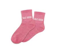 STC Chaussettes Sale Gosse – Paillettes colorées, motif fantaisie – Rose