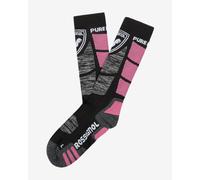 Chaussettes Rossignol Pure Elite noir mat rose femme - L