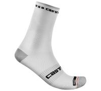 Chaussettes Castelli Pro 15 Rosso Corsa blanc - S-M