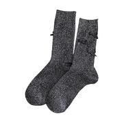 Chaussettes Running Femme Chaussette en Coton Peigné Socquette Paillettes Chaussettas Antidérapantes Chaussetta Super Douces Chaussettte Standard 100 pour Quotidien et Travail