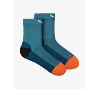 Chaussettes Salewa MTN TRN AM Quarter bleu aqua orange - 42-44