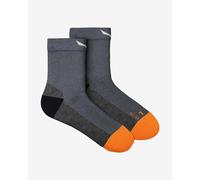 Chaussettes Salewa MTN TRN AM Quarter gris bleu orange - 45-47