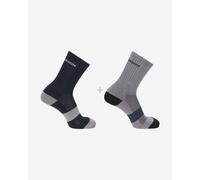 Chaussettes Salomon Evasion Crew 2-Pack noir gris - XL