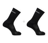 Salomon - Evasion Crew 2-Pack - Chaussettes multifonctions - EU 36-38 - black / black