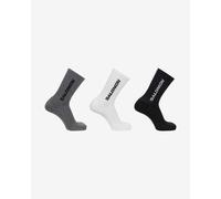 Chaussettes Salomon Everyday Crew 3-Pack gris foncé blanc noir - XL