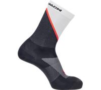 Salomon - Pulse Crew - Chaussettes de running - EU 39-41 - icicle / nine iron / neon flame