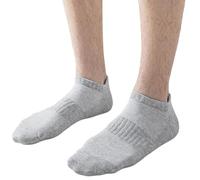 Chaussettes sans couture pour homme en maille de coton évacuant la transpiration - Design long tube - Chaussettes de cheville pour plus de confort pendant les entraînements et les voyages - Absorbe la
