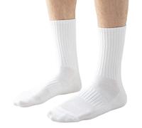 Chaussettes sans couture pour homme en maille de coton évacuant la transpiration - Design long tube - Chaussettes de cheville pour plus de confort pendant les entraînements et les voyages - Absorbe la