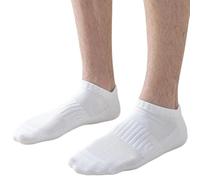 Chaussettes sans couture pour homme en maille de coton évacuant la transpiration - Design long tube - Chaussettes de cheville pour plus de confort pendant les entraînements et les voyages - Absorbe la