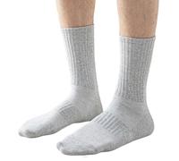 Chaussettes sans couture pour homme en maille de coton évacuant la transpiration - Design long tube - Chaussettes de cheville pour plus de confort pendant les entraînements et les voyages - Absorbe la