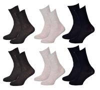Chaussettes Sans Élastique Femme Spécial Jambes Sensibles Pack De 6 Paires Assorties 0314