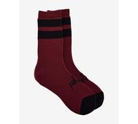 Chaussettes Santini Riga rouge foncé noir - XS