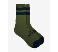 Chaussettes Santini Riga vert foncé noir - XL