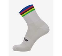 Chaussettes Santini x UCI World Champion blanc - XS-S