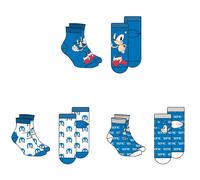 Chaussettes Sega Sonic The Hedgehog (x3) Bleu 39/45