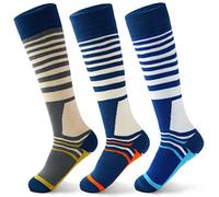 Chaussettes Ski Garcon Chaussettes hiver Longues Enfants Chaussettes Thermiques Garcon Chaussettes épaisses Chaudes Garçon Longueur de la semelle 18-20 CM/8-10 Ans