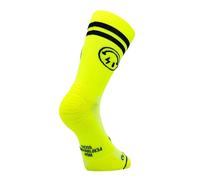 Chaussettes Sporcks Electrified Jaune Noir, Taille M