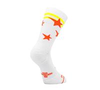 Chaussettes Sporcks Run Star Blanc Orange, Taille M