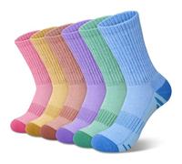 Chaussettes Sport Femme 39-42, 6 Paires Multicolore Chausson Chaussette Antidérapantes Rigolotes Hautes Running Homme Fantaisie en Coton Respirantes Adaptées au Sports Randonnée Gym Unisexe