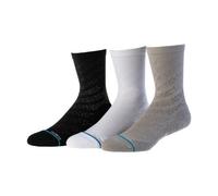 Chaussettes stance performance run crew multicolore pack de 3 paires