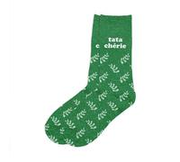 STC Chaussettes Tata Chérie Pailletées Vert Taille 36-42