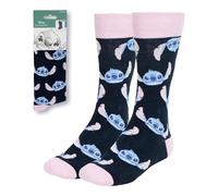 ARTESANÍA CERDÁ Chaussettes Lilo & Stitch Noir et Rose 36-43 Mixte