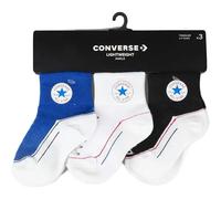 Converse Chaussettes bébé striées (lot de 3) Bleu Taille 4/5 ans