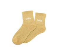 STC Chaussettes Sympa Jaunes à paillettes