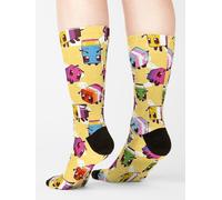 Chaussettes Taille Unique Abeilles Minecraft Lgbt Nouveauté Fantaisie Motif Fou Équipage Décontracté Pour Hommes Femmes